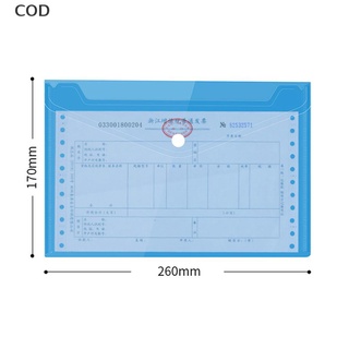 [cod] 5 sobres de plástico carpeta de documentos carta transparente sobres de archivo nuevo caliente