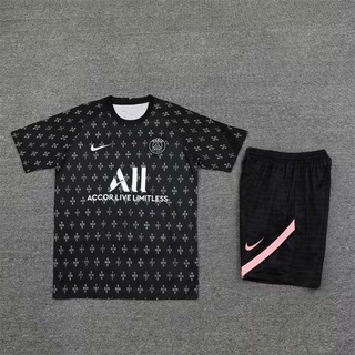 ¡stock Listo! Nike! 21-22 Paris Saint Germain sudor transpirable Camiseta De fútbol Puro De algodón hogar