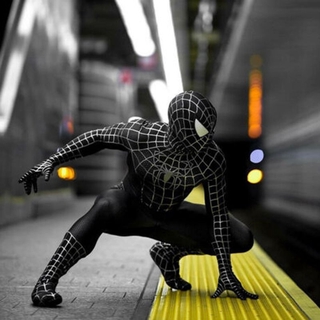 El Increíble 2 Medias De Veneno Negro Spiderman Cosplay Disfraz De Lycra Zentai Traje
