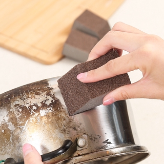 Trapezoide esponja de limpieza de doble cara/herramientas de hogar Pan olla borrador de platos trapo/eliminación de antioxidantes paño de cocina