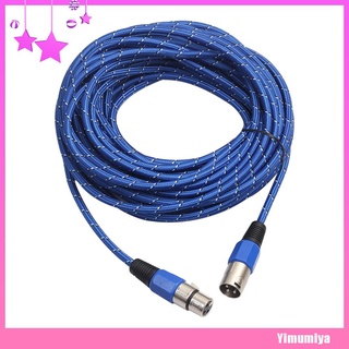 (Yimumiya) Cable de micrófono XLR de 3 pines macho a hembra Cable de extensión de Audio etapa KTV cine en casa