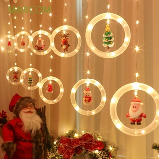marcom navidad decoración de navidad guirnalda colgante adorno cadena de luces de año nuevo decoración de la habitación de vacaciones luz led lámpara decorativa para ventanas interiores colgante de navidad