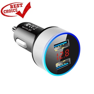 [1.21] Cargador De Coche USB Dual 3.1A Con Pantalla LED/Cargadores Universal Para Teléfono Móvil (1)