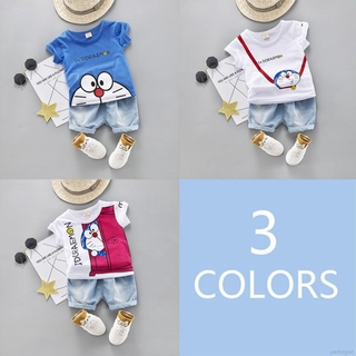 verano bebé niños niñas de manga corta de dibujos animados de impresión t-shirt+pantalones cortos