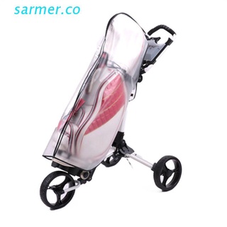 sar2 bolsa de golf cubierta de lluvia pvc transparente impermeable bola poncho bolsa poncho equipo de golf