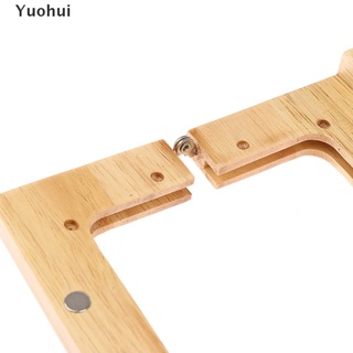 Yuohui bolsa de madera bolso marco hecho a mano bolsa de piezas cierre hebillas monedero manijas MY (8)