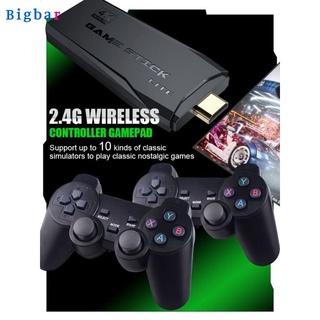 Productos calientes 4K TV Game consola de videojuegos de mano reproductor de juegos 2.4G Retro Game 10000 juegos bigbar