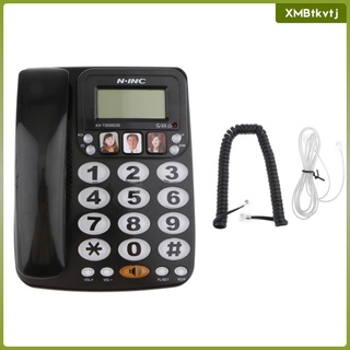 Telfono con cable, telfono con altavoz, identificador de llamadas, pantalla, telfono multifuncin