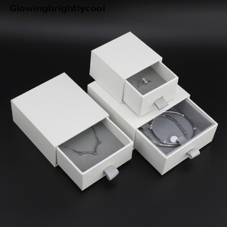 [gbc] 1 caja de regalo cuadrada para joyas, color negro, blanco, papel kraft, caja de papel kraft [glowingbrightlycool]