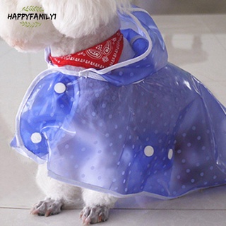 Impermeable transparente al aire libre a la moda cachorro mascota perro impermeable pequeño perro grande (3)