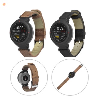 Retro Leather Watch Band Replacement Straps for Huami Amazfit Verge 3