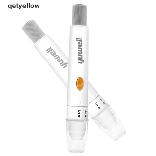 qetyellow lancet pen dispositivo de lancing para diabéticos sangre recoger 5 profundidad ajustable sangre co