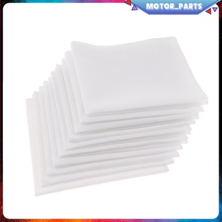 Paquete De 10 pzs paquete De 10 pzs Vintage 100% algodón algodón blanco toalla cuadrada De bolsillo en blanco Diy