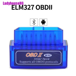 [LadyhouseHG] Car Bluetooth Mini Elm327 Obd2 Ii Auto Obd2 Diagnostic Interface Scanner Tool