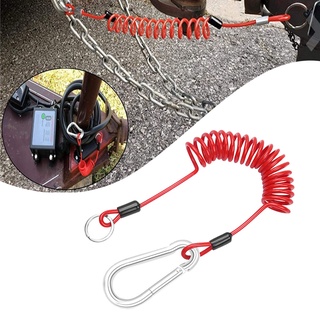 cable de seguridad de resorte enrollado de freno de distancia reemplaza para remolque rv fácil de usar