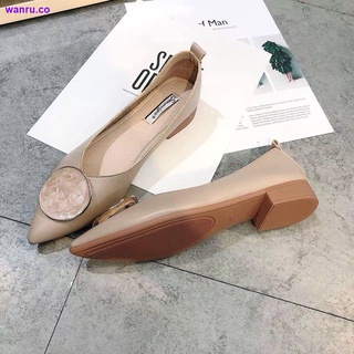 2020 nuevo cuero suave guisantes zapatos de las mujeres puntiagudo zapatos planos versión coreana de todo-partido de poca profundidad de la boca de las mujeres zapatos de la hebilla de la cuchara zapatos de las mujeres s zapatos