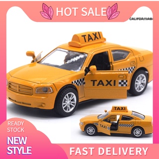 CFMXWJ 1/32 Diecast Alloy Taxi Pull Back Car Model with LED Sound Kids Education Toy