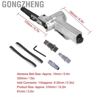 Gongzheng Mini Sanding Belts Machine 1/4 Adjustable Angle Pneumatic Belt Sander 16000rpm Professional Grinding for Woodworking Air Compressor (6)