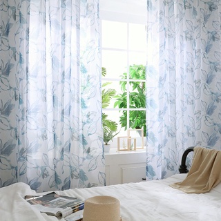 cortina de impresión floral para sala de estar, puerta, ventana, habitación, dormitorio