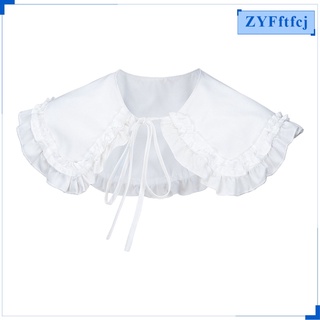 Lolita Ruffled Fake Collar Detachable Blouse Removable Faux Dickey Collars