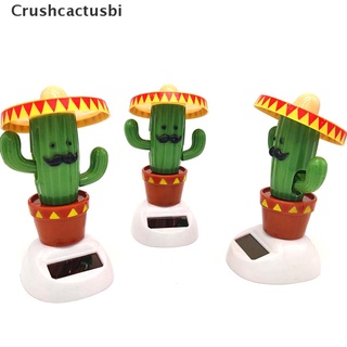 [crushcactusbi] adornos de coche cactus alimentado solar muñecas de baile juguete swinging animado coche decoración venta caliente