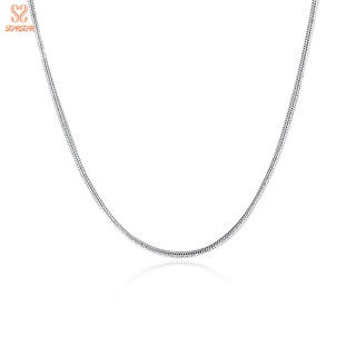 Nueva Joyería De Moda De 1 Mm Simple Plata De Ley 925 Serpiente Cadena Collar Para Unisex Hombre Mujeres Regalo (1)
