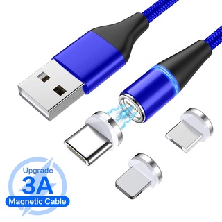 3A datos rápido magnético tipo C Cable Micro USB de carga Cable para Samsung Xiaomi imán USB C cargador teléfono móvil Cable USB