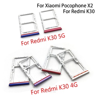 Soporte para tarjeta Micro Nano SIM Bandeja Soporte Adaptador para ranura para Xiaomi Redmi K30 4G 5G / Mi Poco X2