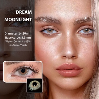 UYAAI Natural Contact Lenses Color Contact Lens for Eye 2pcs(1Pair) Yearly Use Dream series Moonlight