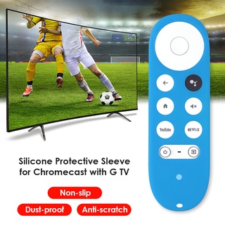 •IDO•High-End Silicone Voice Remote Control Protective Case for Chromecast with Google TV✔