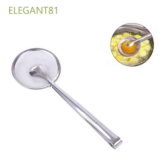 Elegante81 herramientas De cocina De acero inoxidable utensilios para snacks Fryer colador De aceite De malla escurridor De Alimentos Servir Tongs/Multicolor