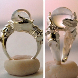 nuevo anillo de suerte retro creativo joyería moda popular retro transferencia anillo de compromiso