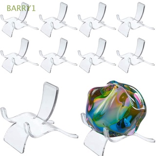 Barry1 - soporte de exhibición (10 unidades, Base de soporte de roca, soporte Mineral, pequeño, coleccionable, diseño de Coral, ágata, geodos, acrílico, caballete acrílico