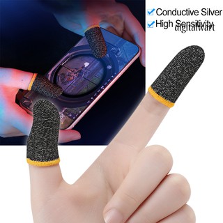 Sj_2 pzs Protector de dedos de fibra de carbono a prueba de sudor para juegos móviles