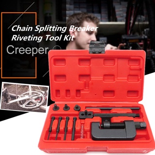Bike Motorcycle Chain Breaker Splitter Link Riveter Riveting Repairing Tool Kit