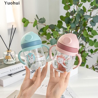 Yuohui tazas de bebé con botella de paja agua potable niños bebé taza mango niño alimentación MY