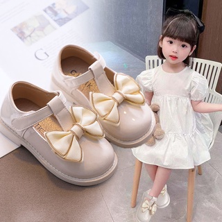 Zapatos de cuero de las niñas 2021 de moda suave soled princesa zapatos