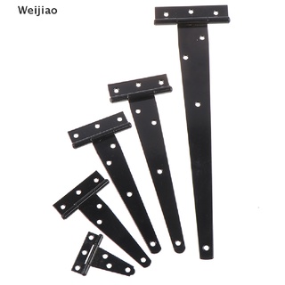Weijiao pintura negra en forma de T triángulo bisagra gabinete cobertizo puerta de madera bisagras puerta Hardware MY (7)