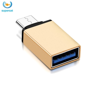 Mini adaptador de Cable USB 3.1 tipo c a USB 3.0 de aleación de aluminio OTG convertidor para todos los teléfonos móviles tipo c Tablet PC Macbook (3)