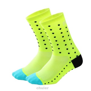 Senderismo Nylon 1 par antideslizante deportes al aire libre tubo medio absorbente de sudor calcetines de ciclismo