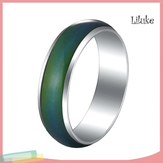 Lk-Unisex banda de cambio de Color emoción sentimiento estado de ánimo anillo de temperatura joyería regalo