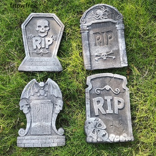 fitow halloween jardín decoración esqueleto tumba lápida con letras rip gratis