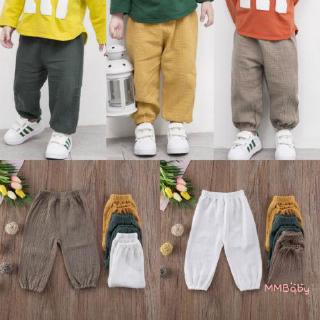pantalones de pareja de algodón de verano para niños/niños/niñas