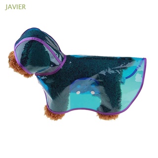 Javier funda Transparente De lluvia con capucha/Pu/multicolores Para perros/Gatos/Gatos/mascotas