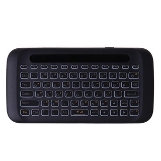 Sel H20 Mini teclado táctil inalámbrico de doble cara pantalla completa Touchpad aire ratón colorido luz portátil retroiluminado teclado