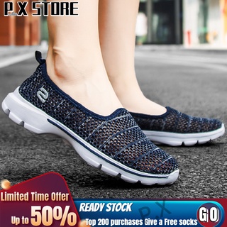 Oferta de tiempo!! Skeches zapatilla de deporte de las mujeres zapatos de deporte Kasut caminar corriendo señora Perempuan Wanita Slip-on zapatos