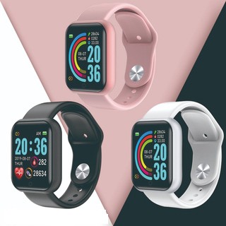 Y68 Smart Watch Hombres Fitness Smartwatch Monitor De Frecuencia Cardíaca Presión Arterial Deportes Tracker Pulsera Para Apple IOS Android