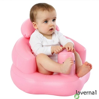 ☏Mi✲Silla inflable del bebé, hogar multiusos taburete de baño silla de ducha sofá inflable para niñas niños, rosa/azul