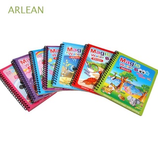 ARLEAN 1pcs Montessori Toys Sensory Water Drawing Book Magical Book Doodle Early Education Birthday Gift Reusable Kids Toys Painting Drawing Board Coloring Book