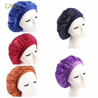 GNCY Adjustable Chemo Cap Hair Loss Bonnet Headwrap Stretch Hat Wide Band Elastic Night Sleep Head Cover Satin /Multicolor
